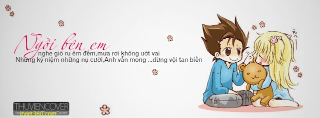 Ảnh bìa Facebook tình yêu đẹp, buồn mới nhất - Cover FB love timeline, ngồi bên em nghe gió ru êm đềm