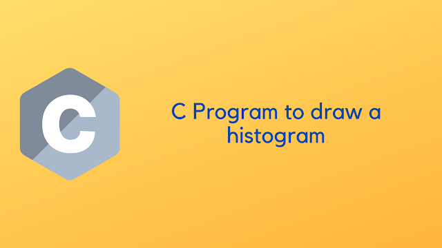 C Program to draw a histogram