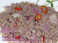 Bagis, Lemon Marinated Ground Beef Stirfry