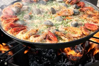 Seafood paella recipe