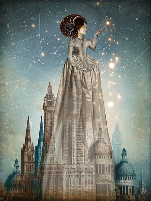 Catrin Welz-Stein  ilustrações surreais estilo vintage fantasia photoshop sonhos oníricos