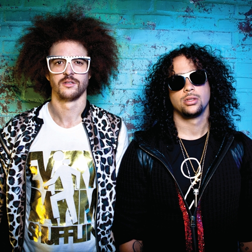 The lineup includes the Party Rock Crew led by LMFAO's RedFoo and SkyBlu