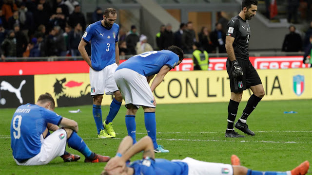 Italia no pudo con Suecia y quedó fuera del Mundial