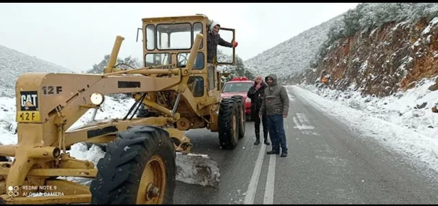 Με υπερπροσπάθεια κράτησαν τους δρόμους ανοιχτούς στο Δήμο Επιδαύρου