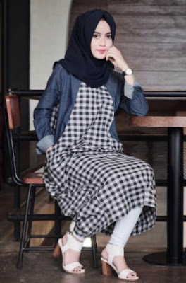 Model baju muslim terbaru casual modern