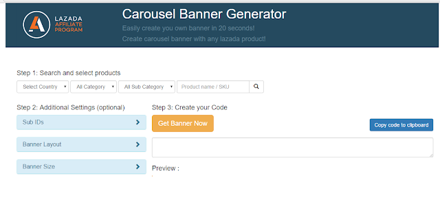 Here is  easy guide how to setup Lazada  ads banner of Lazada Affiliates