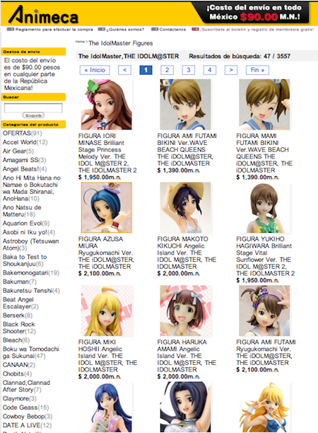 tienda THE IDOLM@STER