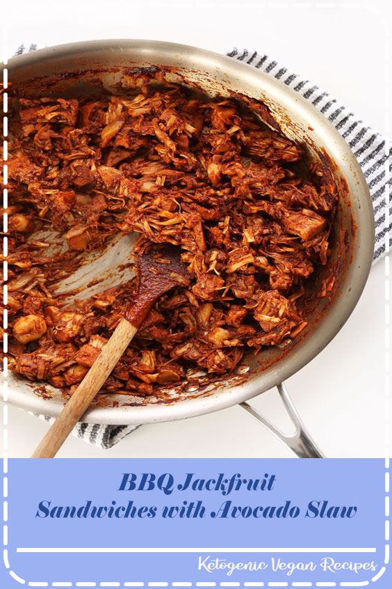 Simple, 30-minute BBQ jackfruit sandwiches that will fool any meat lover! A crunchy, cool avocado slaw and roasted salted cashews add even more texture and flavor. The perfect vegan substitute for pulled pork Simple, 30-minute BBQ jackfruit sandwiches that will fool any meat lover! A crunchy, cool avocado slaw and roasted salted cashews add even more texture and flavor. The perfect vegan substitute for pulled pork