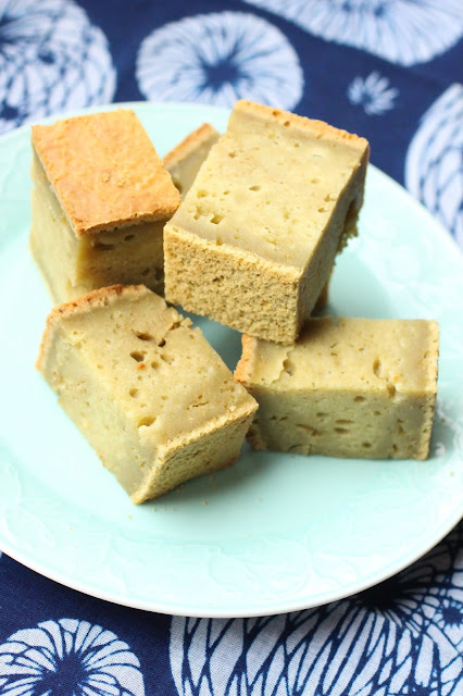 mochi cake au matcha