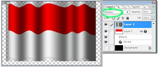 Tutorial  Photoshop - Membuat Bendera Berkibar