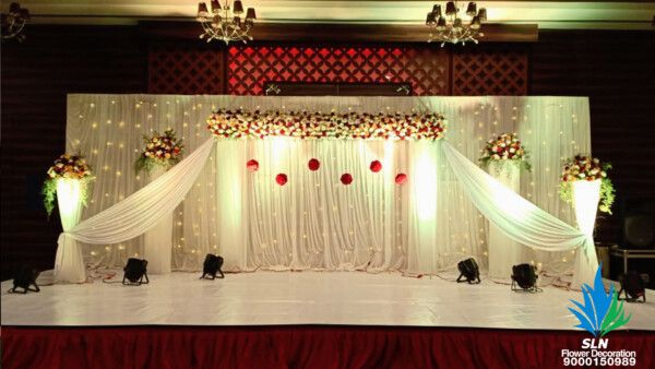 Low Cost Wedding Stage - Wedding Stage Decoration Cost - Wedding Stage Design Images 2023 Yellow Decoration Design Village Wedding Ceremony Design - wedding stage decoration - NeotericIT.com