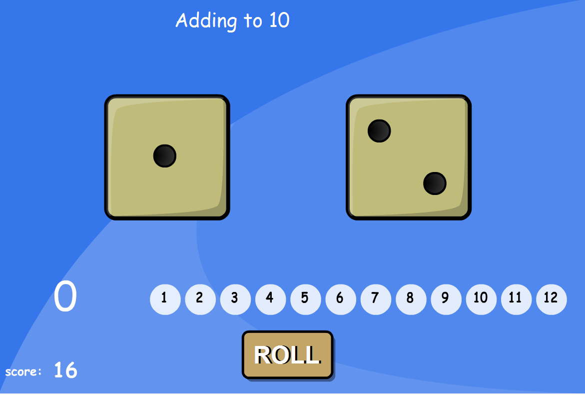 http://www.iboard.co.uk/iwb/Adding-Two-Dice-716