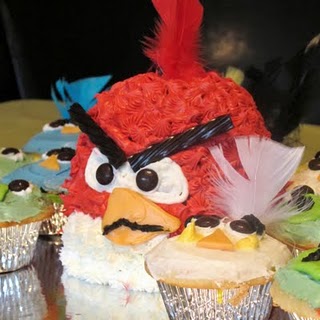 Angry Birds Cake on Cookin For My Captain Angry Birds Cake Jpg