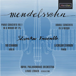 Mendelssohn Piano Concerto No. 1, Double Concerto; Ivo Stankov, Lachezar Stankov, Royal Philharmonic Orchestra, Linus Lerner; Meridian