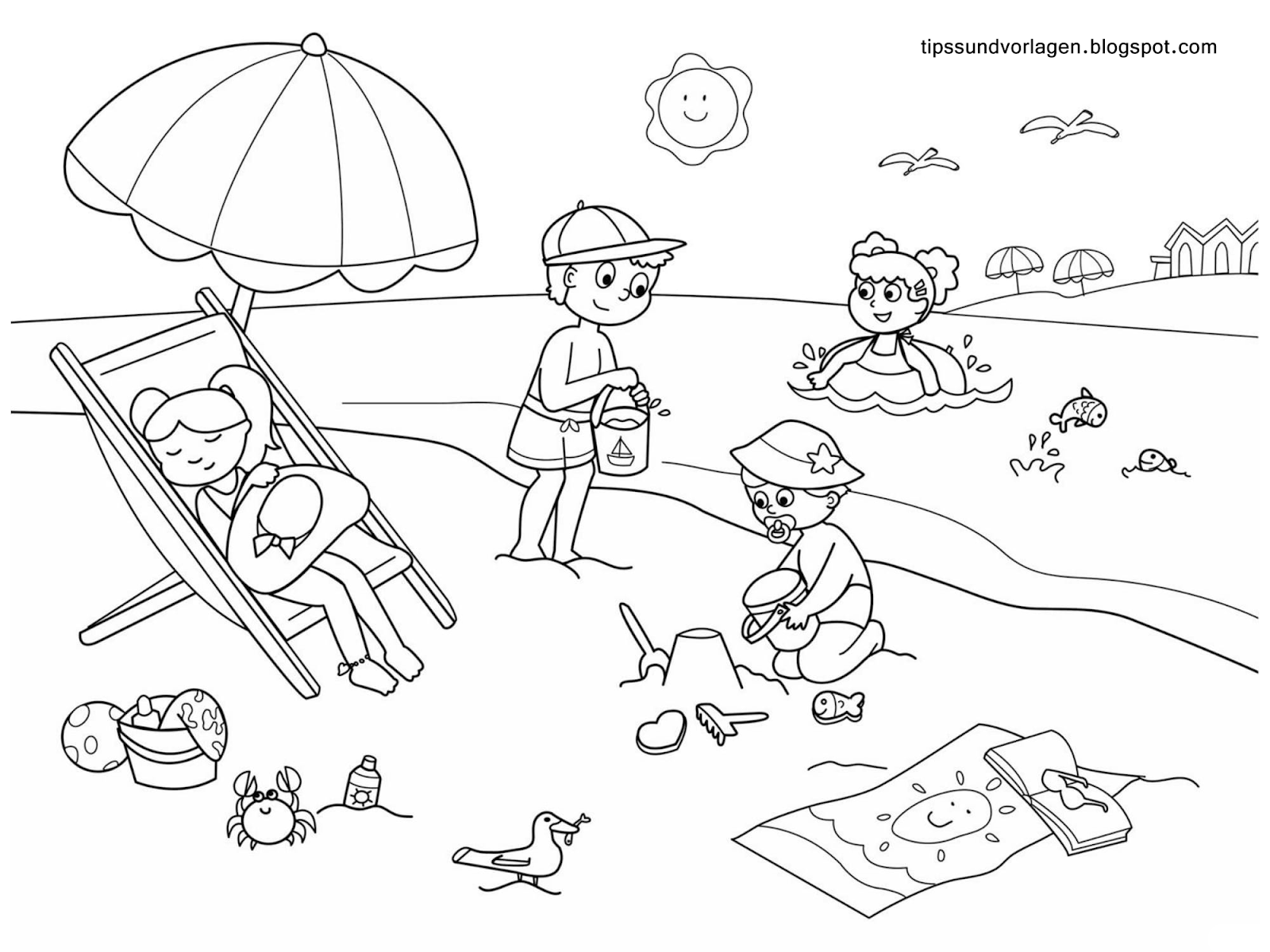 Summer coloring pages for kids summer coloring pages printable summer coloring pages for toddler summer coloring pages