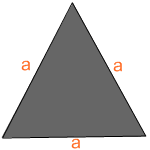 समबाहु त्रिभुज, Equilateral Triangle Mensuration Formula