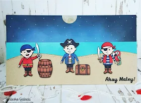 Sunny Studio Stamps: Pirate Pals Card by Waleska Galindo