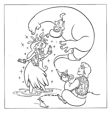Disney Coloring Pages, aladin