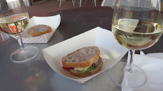 2013 Pillitteri Pinot Grigio paired with Strawberry and Brie Grilled Cheese Slider