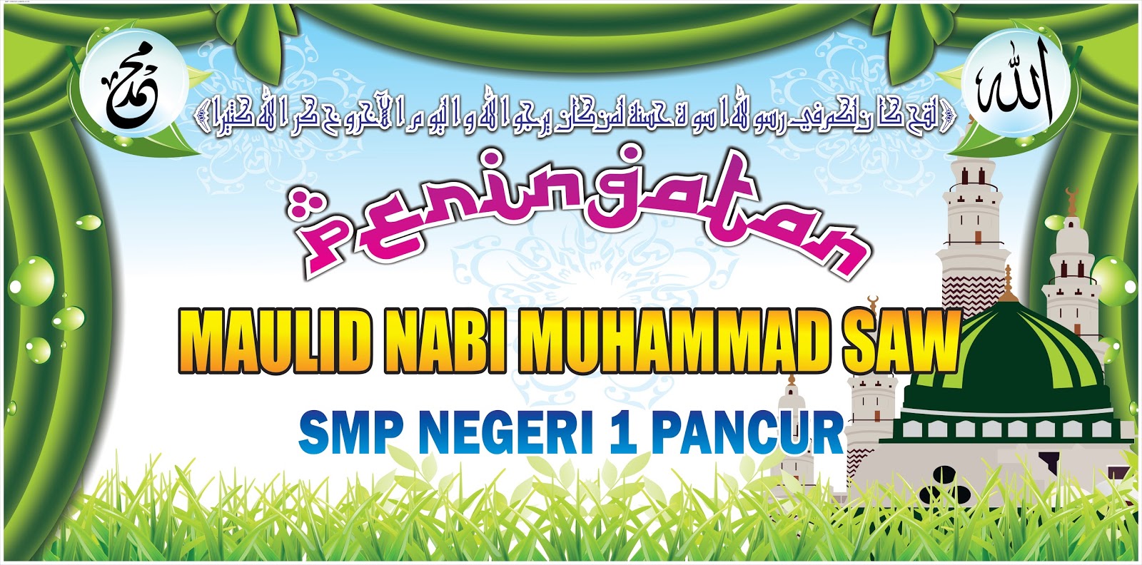 Spanduk Maulid Nabi SAW