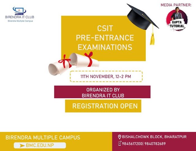 BSc.CSIT Pre-Entrance exam