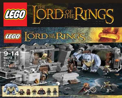 9473 LEGO Hobbit the Lord of the Rings Mines of Moria 776 pieces to assemble magical cave troll man