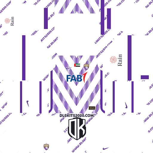 FC AL Ain (UAE) DLS Kits 2022-2023 Nike - Kit Dream League Soccer 2023 (Away)