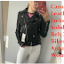 Casual Leather Jacket Ladies  Solid With Belt Zipper Biker - Spring Autumn Women - Watch the video