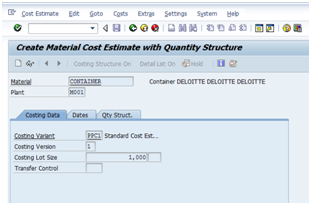 SAP FICO Costing, SAP FICO