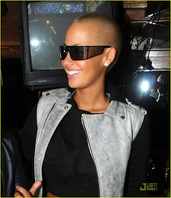 amber rose. model amber rose with hair.