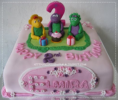 Barney Birthday Cake on Icip Icip Di Dapur  Barney Birthday Cake For Elmira