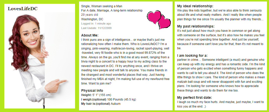 How To Write A Good Dating Profile Description | gamewornauctions.net