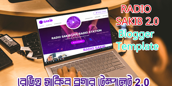 Live Radio Station blogger Template Download