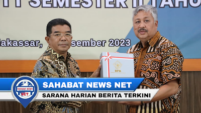 Bupati Pinrang Terima LHP 2023 Dari BPK Sulsel 