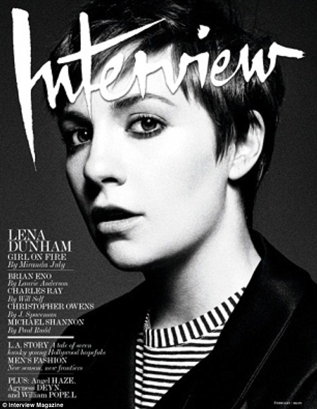 Lena Dunham Covers Interview Magazine, February 2013