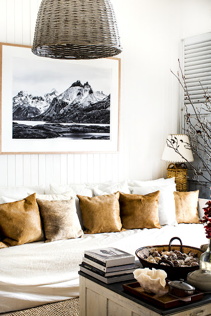 Rustic decor in a cottage by Kara Rosenlund - found on Hello Lovely Studio