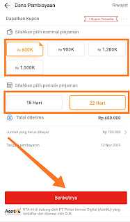 Cara Memilih Tenor Pinjaman Pada Marketplace Akulaku