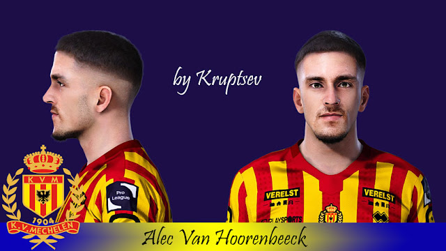Alec Van Hoorenbeeck Face For eFootball PES 2021