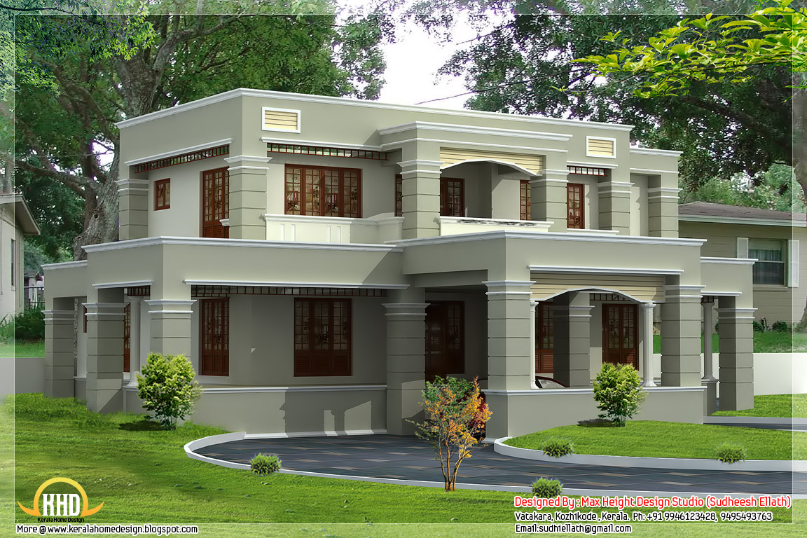 Flat Roof House Plans Designs