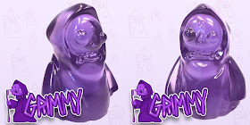 Black Friday Exclusive Grimmy Translucent Purple Edition Resin Figure by Nicky Davis