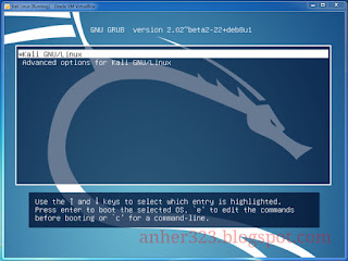 Grub Kali Linux 2.0