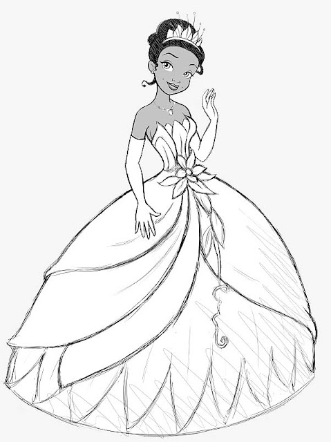 disney princess and frog coloring pages. Here we have Princess Tiana