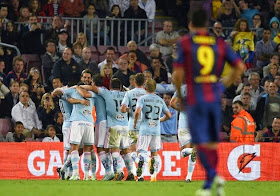 Primera victoria del Celta en el Camp Nou, noviembre 2014