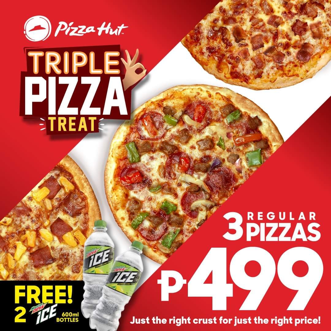 Enjoy Three Pizza Hut Fan Favorites With The Triple Pizza Treat 499 Promo