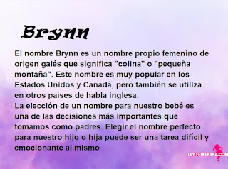 significado del nombre Brynn
