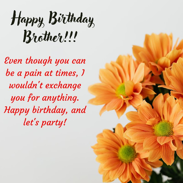 Happy Birthday Brother Images with Quotes