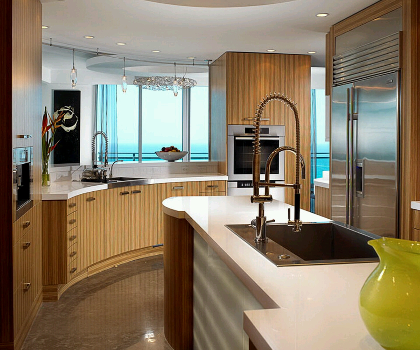Modern wooden kitchen cabinets designs. | Interior Design