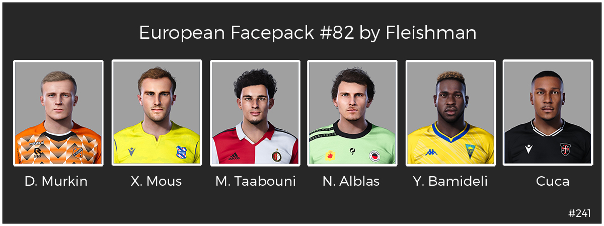 PES 2021 European Facepack #82 by Fleishman