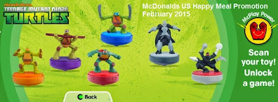 McDonalds Teenage Mutant Ninja Turtles TMNT Happy Meal Toys 2015 USA  Set of 6 Spinning Ninjas