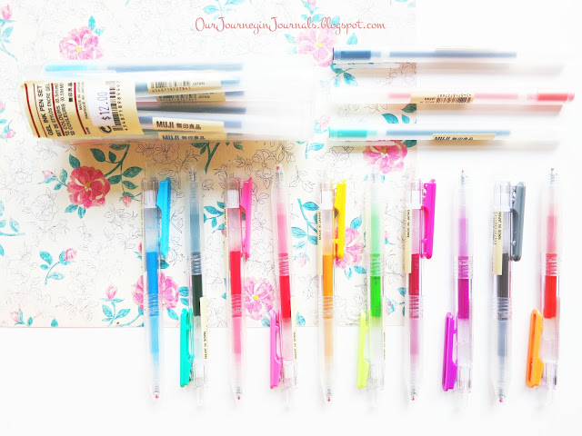 gel pens from muji soho pop-up